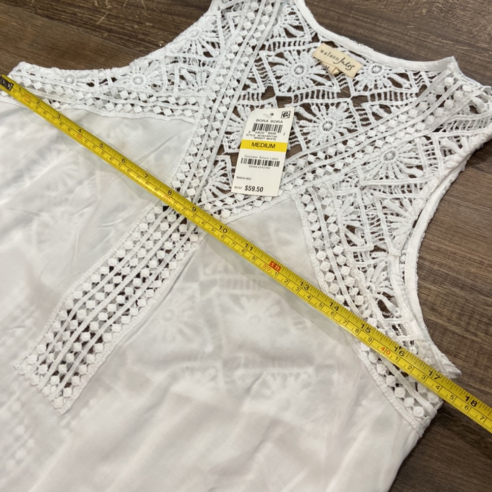 Maison Jules Crochet Flyaway Tunic Tank - Picture 9 of 10